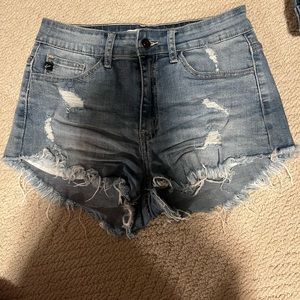 High Waisted Denim Shorts
